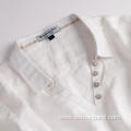 White Long Sleeve Women's Loose Long Casual Shirts